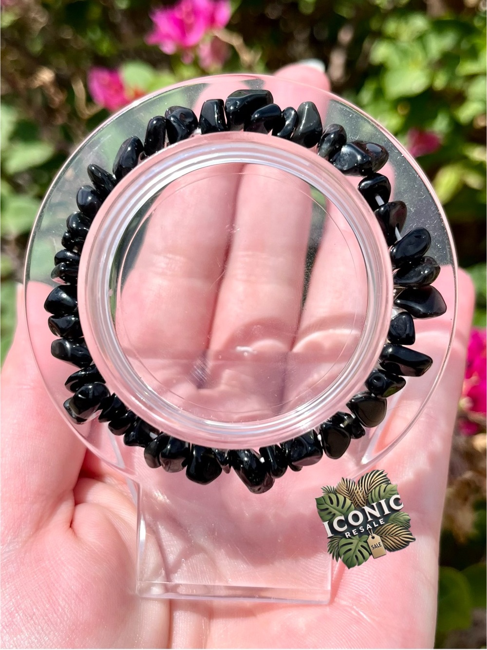 Obsidian Chip Bracelet NWOT